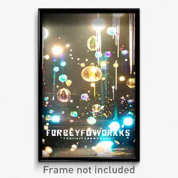 Pixel Art Poster - Bubbly Forgeworks (8 Bit Psychedelic Trippy Video Game Print)