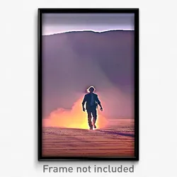 Pixel Art Poster - Flickering Outback (8 Bit Psychedelic Video Game Print)