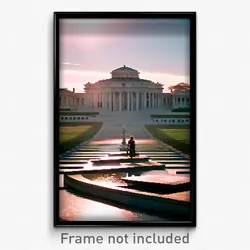 Pixel Art Poster - Marvelous Belvedere (8 Bit Psychedelic Video Game Print)