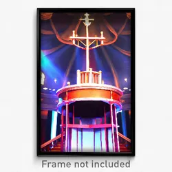Pixel Art Poster - Esteemed Pulpit (8 Bit Psychedelic Trippy Video Game Print)