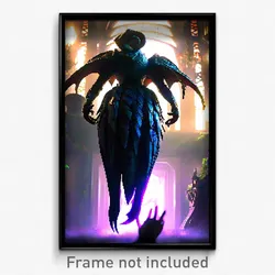 Pixel Art Poster - Lavish Maw (8 Bit Psychedelic Trippy Weird Video Game Print)