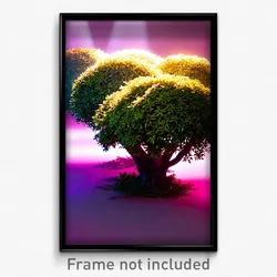 Pixel Art Poster - Prestigious Bush (8 Bit Psychedelic Trippy Video Game Print)