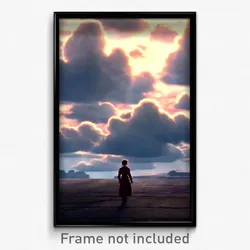 Pixel Art Poster - Cloudy Bedlam (8 Bit Psychedelic Trippy Video Game Print)