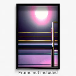 Pixel Art Poster - Homely Parapet (8 Bit Psychedelic Trippy Video Game Print)