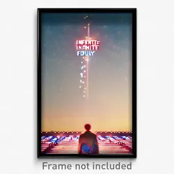 Pixel Art Poster - Infinite Fourth Of July (8 Bit Psychedelic Video Game Print)