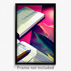 Pixel Art Poster - Artistic Journal (8 Bit Psychedelic Trippy Video Game Print)