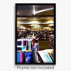 Pixel Art Poster - Well Made Book Store (8 Bit Psychedelic Video Game Print)