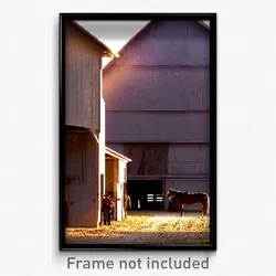 Pixel Art Poster - Complicated Barn (8 Bit Psychedelic Trippy Video Game Print)