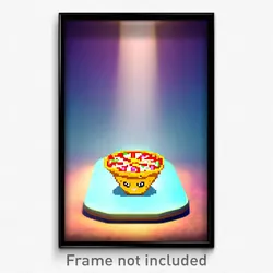 Pixel Art Poster - Creative Tostada (8 Bit Psychedelic Trippy Video Game Print)
