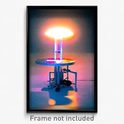 Pixel Art Poster - Electric Table (8 Bit Psychedelic Trippy Video Game Print)