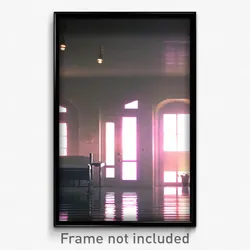 Pixel Art Poster - Ordinary Hospice (8 Bit Psychedelic Trippy Video Game Print)