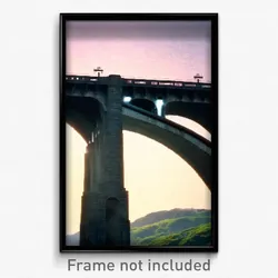 Pixel Art Poster - Basic Viaduct (8 Bit Psychedelic Trippy Video Game Print)