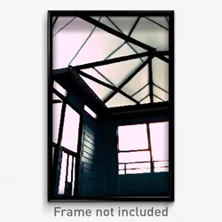 Pixel Art Poster - Slim Roof (8 Bit Psychedelic Trippy Weird Video Game Print)