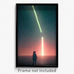Pixel Art Poster - Acidic Void (8 Bit Psychedelic Trippy Weird Video Game Print)
