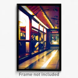 Pixel Art Poster - Underground Amsterdam (8 Bit Psychedelic Video Game Print)