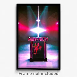 Pixel Art Poster - Musty Pulpit (8 Bit Psychedelic Trippy Video Game Print)
