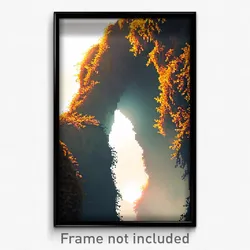 Pixel Art Poster - Coarse Chasm (8 Bit Psychedelic Trippy Video Game Print)