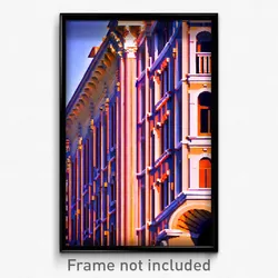 Pixel Art Poster - Cute Italian Architecture (8 Bit Video Game Print)