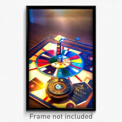 Pixel Art Poster - Prestigious Board Game (8 Bit Psychedelic Video Game Print)