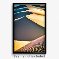 Pixel Art Poster - Artistic Dunes (8 Bit Psychedelic Trippy Video Game Print)