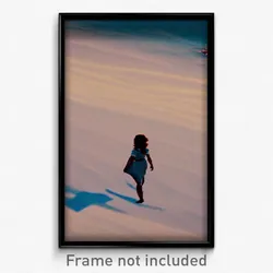 Pixel Art Poster - Musty Beach (8 Bit Psychedelic Trippy Weird Video Game Print)