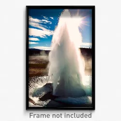 Pixel Art Poster - Pristine Geyser (8 Bit Psychedelic Trippy Video Game Print)
