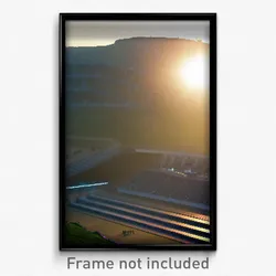 Pixel Art Poster - Distant Amphitheatre (8 Bit Psychedelic Video Game Print)