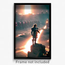Pixel Art Poster - Marvelous Conquest (8 Bit Psychedelic Video Game Print)