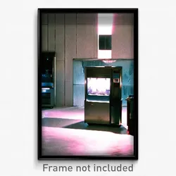 Pixel Art Poster - Rundown Ice Machine (8 Bit Psychedelic Video Game Print)