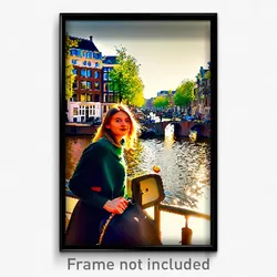 Pixel Art Poster - Gregarious Amsterdam (8 Bit Psychedelic Video Game Print)