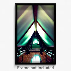 Pixel Art Poster - Velvety Attic (8 Bit Psychedelic Trippy Video Game Print)