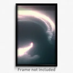 Pixel Art Poster - Hidden Hurricane (8 Bit Psychedelic Trippy Video Game Print)