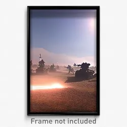 Pixel Art Poster - Remarkable Battlefield (8 Bit Psychedelic Video Game Print)