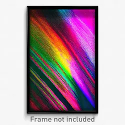 Pixel Art Poster - Multicolored Fissure (8 Bit Psychedelic Video Game Print)