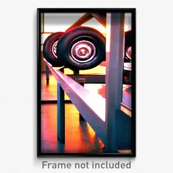 Pixel Art Poster - Rich Wheels (8 Bit Psychedelic Trippy Weird Video Game Print)
