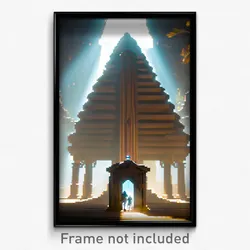 Pixel Art Poster - Thick Ark (8 Bit Psychedelic Trippy Weird Video Game Print)