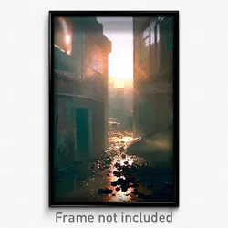 Pixel Art Poster - Dirty Ghetto (8 Bit Psychedelic Trippy Video Game Print)
