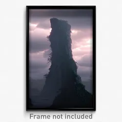 Pixel Art Poster - Gloomy Crack (8 Bit Psychedelic Trippy Video Game Print)