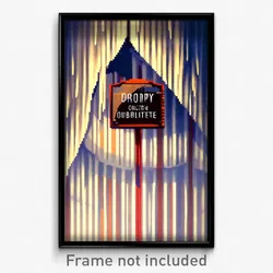 Pixel Art Poster - Droopy Oubliette (8 Bit Psychedelic Trippy Video Game Print)