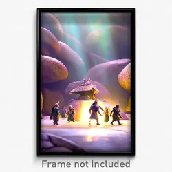 Pixel Art Poster - Busy Dolmen (8 Bit Psychedelic Trippy Weird Video Game Print)