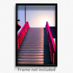 Pixel Art Poster - Meager Ramp (8 Bit Psychedelic Trippy Weird Video Game Print)