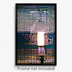 Pixel Art Poster - Distinct Grate (8 Bit Psychedelic Trippy Video Game Print)