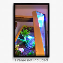 Pixel Art Poster - Rectangular Terrarium (8 Bit Psychedelic Video Game Print)