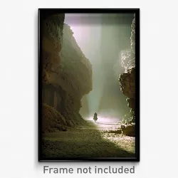 Pixel Art Poster - Cavernous Trench (8 Bit Psychedelic Trippy Video Game Print)