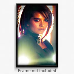 Pixel Art Poster - Fabulous Visage (8 Bit Psychedelic Trippy Video Game Print)