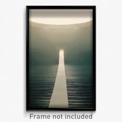 Pixel Art Poster - Empty Arrowslit (8 Bit Psychedelic Trippy Video Game Print)