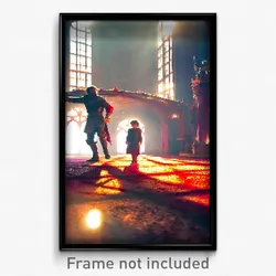 Pixel Art Poster - Velvety Fief (8 Bit Psychedelic Trippy Video Game Print)