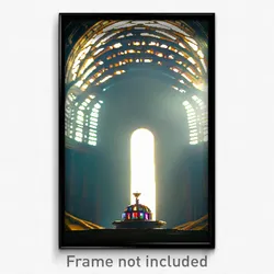 Pixel Art Poster - Tiny Dome (8 Bit Psychedelic Trippy Weird Video Game Print)