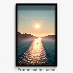 Pixel Art Poster - Glaring Channel (8 Bit Psychedelic Trippy Video Game Print)