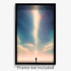 Pixel Art Poster - Outstanding Dreamscape (8 Bit Psychedelic Video Game Print)